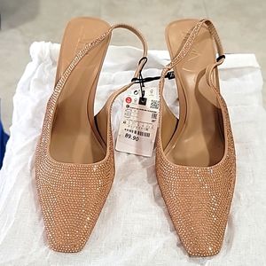 BRAND NEW Zara sling back heels